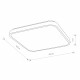 Потолочный cветильник Nowodvorski Agnes Square Led Pro White 10992