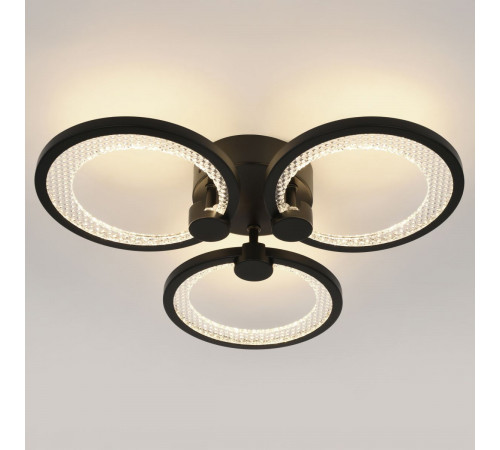 Потолочный светильник Эра Модерн Odry CLL-1-46W 3K-6,5K RC BK