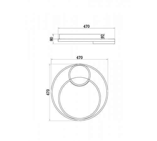 Потолочный светильник Freya Nation Market FR10028CL-L80B
