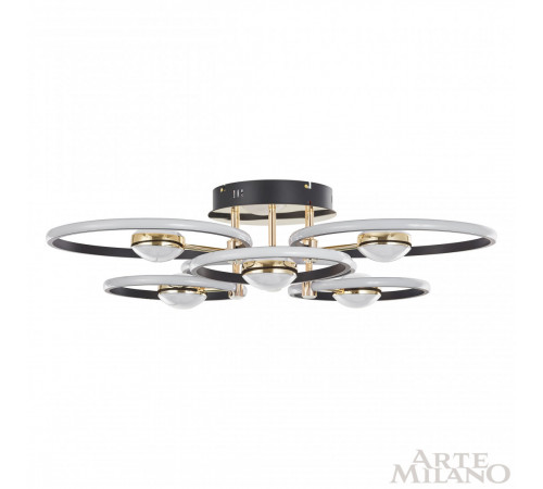 Потолочный светильник Arte Milano Ferrara 276140/6+6 BK/GD
