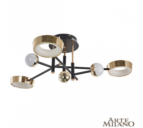 Потолочный светильник Arte Milano Ferrara 273299/6 BK/GD