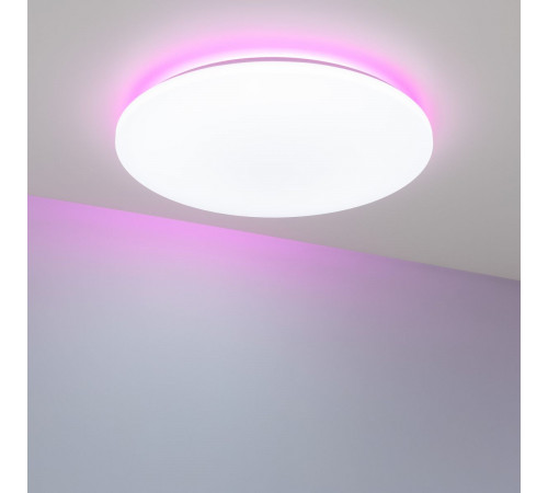 Потолочный светильник Arlight SP-FAVOR-R600-50W Day4000-MIX-RGB (WH, 100 deg, 230V, Tuya Zigbee) (IP54 Пластик) 057444