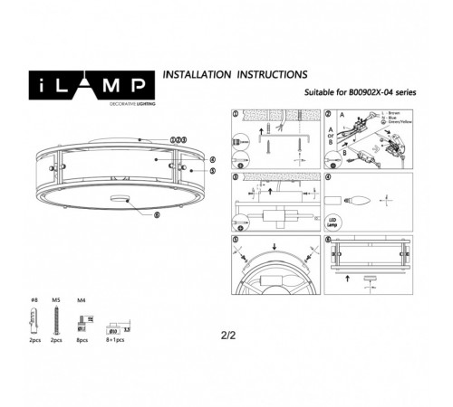 Потолочный светильник iLamp Dice 902X-4 CR