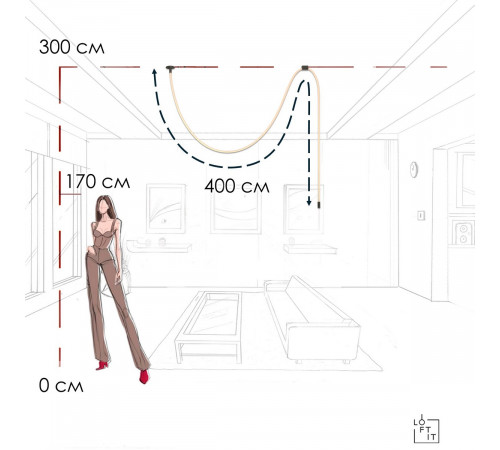 Потолочный светильник Loft IT Thread 10388A Black Потолочный светильник Loft IT Thread 10388A Black