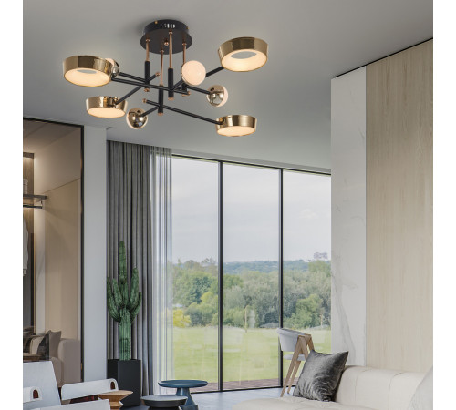 Потолочный светильник Arte Milano Ferrara 273299/8 BK/GD