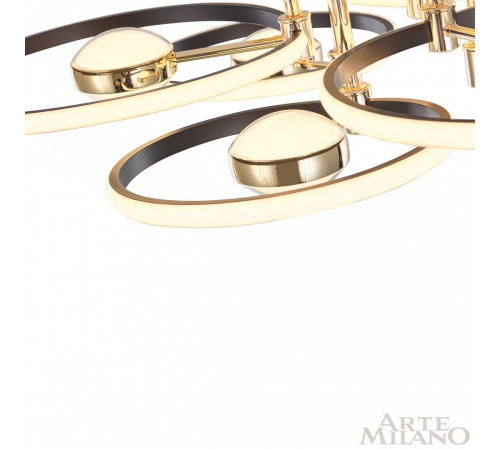 Потолочный светильник Arte Milano Ferrara 276140/6+6 BK/GD