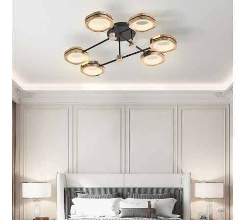 Потолочный светильник Arte Milano Ferrara 277999/6 BK/GD