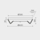 Потолочный cветильник LED4U L1190-600 CR