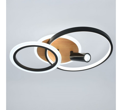 Потолочный светильник Эра Модерн Rondo CLL-1 85W 3K-6,5K RC BK