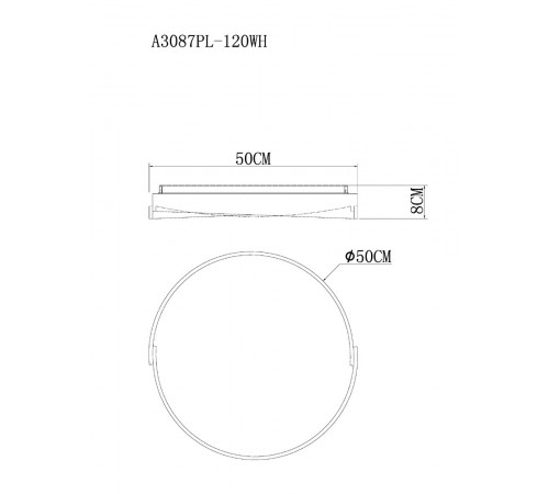 Потолочный светильник Arte Lamp Zibal A3087PL-120WH