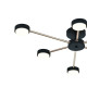 Потолочный светильник Escada Luminix 120008/6R Black/Gold ES0000094
