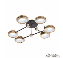 Потолочный светильник Arte Milano Ferrara 277999/6 BK/GD