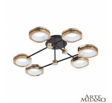 Потолочный светильник Arte Milano Ferrara 277999/6 BK/GD