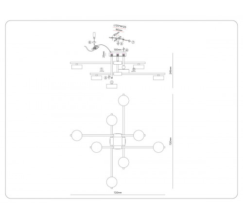Потолочный светильник Ambrella Light Comfort Style GX53 FL51751