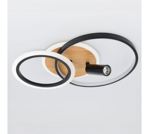 Потолочный светильник Эра Модерн Rondo CLL-1 85W 3K-6,5K RC BK