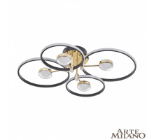 Потолочный светильник Arte Milano Ferrara 276140/4+4 BK/GD