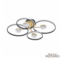 Потолочный светильник Arte Milano Ferrara 276140/4+4 BK/GD