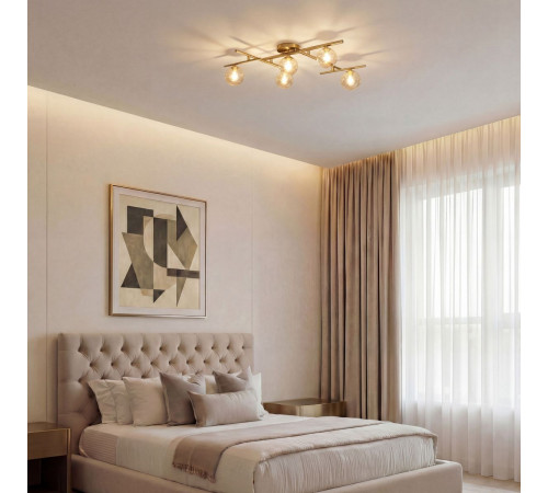 Потолочный светильник Eurosvet Liana 502001/5 латунь a072099