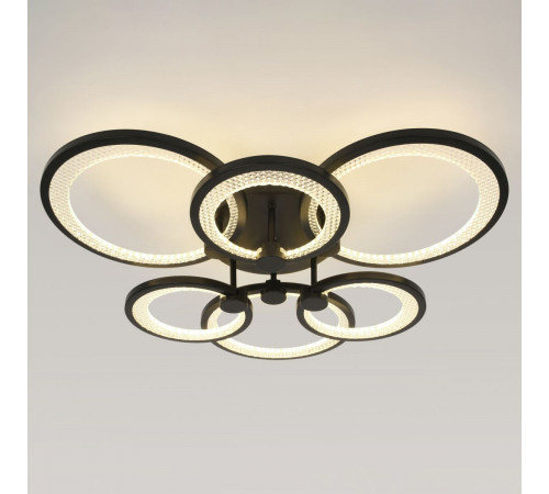 Потолочный светильник Эра Модерн Odry CLL-1-117W 3K-6,5K RC BK