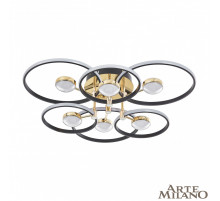 Потолочный светильник Arte Milano Ferrara 276140/6+6 BK/GD