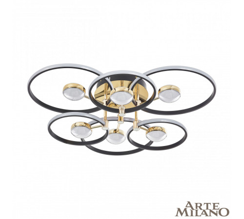 Потолочный светильник Arte Milano Ferrara 276140/6+6 BK/GD
