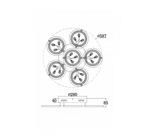 Потолочный светильник Freya Bodge FR10017CL-L92W