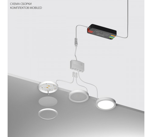 Комплект со светильником Lightstar Mobiled 12V 10W 600LM 036240-4 (036240-4+412036+036004)