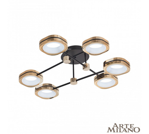 Потолочный светильник Arte Milano Ferrara 277999/6 BK/GD