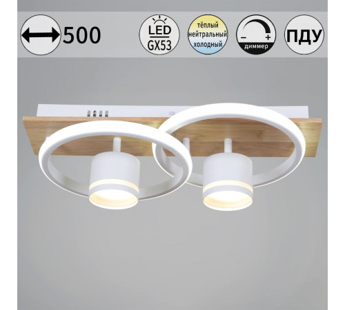 Потолочный светильник Reluce 29560-0.3-2+2 WH+WOOD