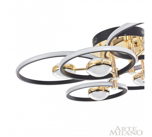 Потолочный светильник Arte Milano Ferrara 276140/6+6 BK/GD