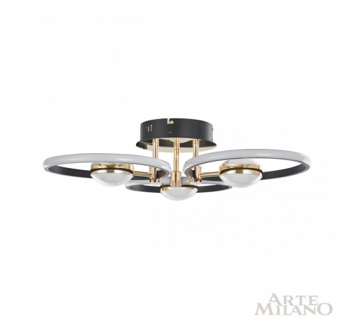 Потолочный светильник Arte Milano Ferrara 276140/3+3 BK/GD