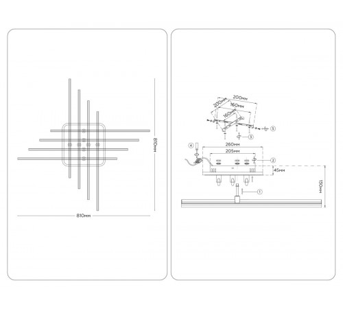 Потолочный светильник Ambrella Light Comfort LineTech FL6262