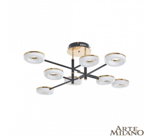 Потолочная светильник Arte Milano Ferrara 272999/8 BK/GD