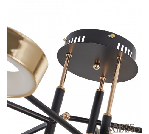 Потолочный светильник Arte Milano Ferrara 273299/6 BK/GD