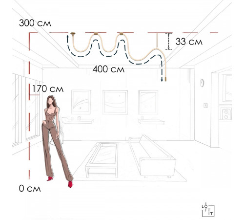 Потолочный светильник Loft IT Thread 10388B Brass Потолочный светильник Loft IT Thread 10388B Brass