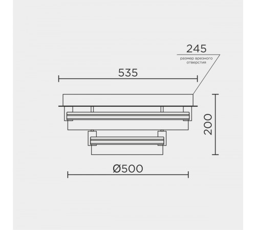 Потолочный светильник Modelight MDL.1057.530CL WH
