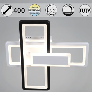 Потолочный светильник Reluce 03629-0.3-2+1 WH+BK