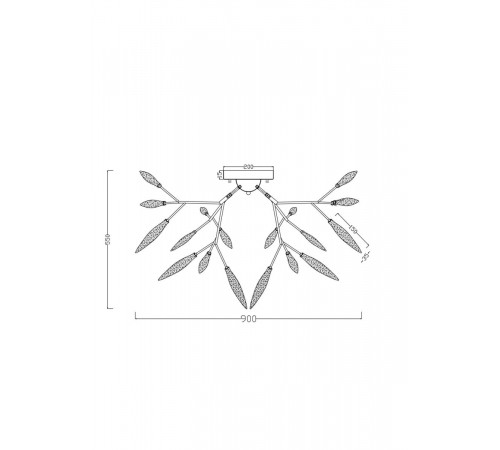 Потолочный светильник Freya Iris FR5067CL-27B