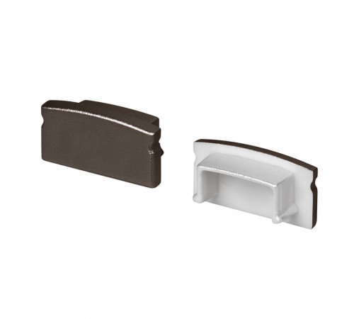Заглушка Arlight LINE-1708 BROWN DEEP глухая (Пластик) 066309