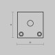 Комплект заглушек для профиля 20×20 2шт Maytoni Led Strip ALM-2020B-EC 642077