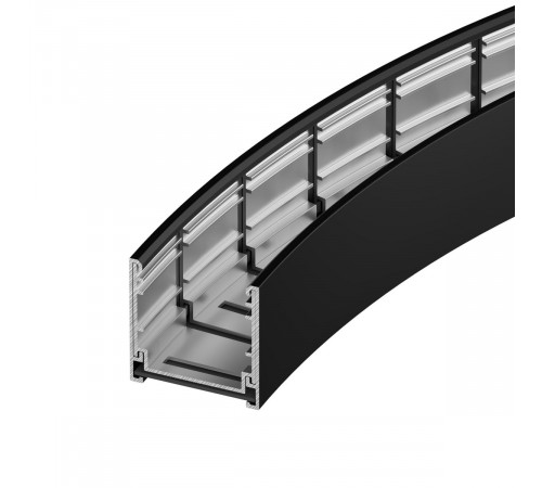 Профиль Arlight LINE-3535-BENT-SIDE-2000 ANOD BLACK (Алюминий) 066908