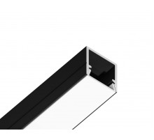 Алюминиевый профиль накладной 10*10 для светодиодной ленты до 8мм Ambrella Light Illumination GP1650BK