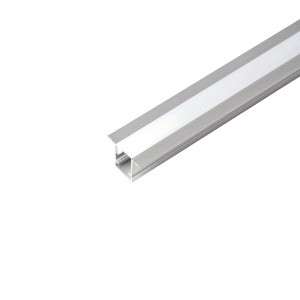 Профиль алюминиевый встраиваемый 9х12мм серебро 2м (в компл 2 загл.,4 крепежа) Feron CAB242 52150