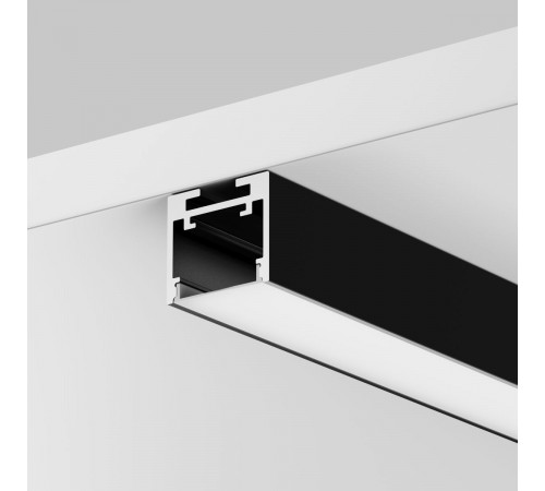 Алюминиевый профиль накладной-подвесной Maytoni Led Strip ALM-2522-B-2M 633013 Алюминиевый профиль накладной-подвесной Maytoni Led Strip ALM-2522-B-2M 633013
