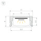 Профиль Arlight LINE-1708-2000 ANOD BROWN DEEP (Алюминий) 065801