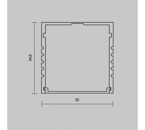 Алюминиевый профиль накладной Maytoni Led Strip ALM-3535AT-S-2M 631008