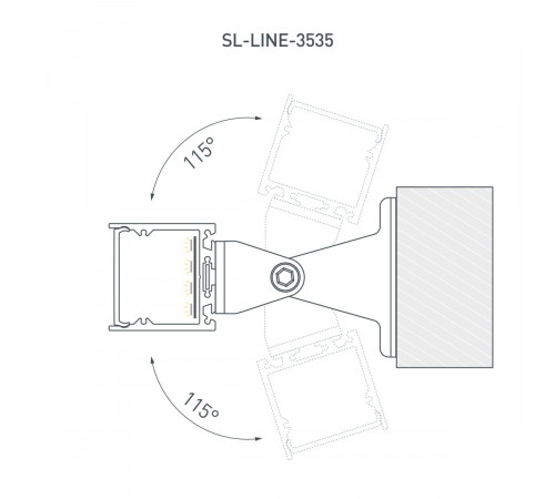 Профиль Arlight SL-LINE-3535-3000 ANOD (BY) (Алюминий) 061362