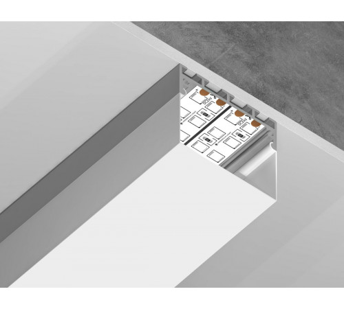 Алюминиевый профиль накладной/подвесной Profile System 42*45 для светодиодной ленты до 33,4мм Ambrella Light Illumination GP3070AL