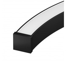 Профиль Arlight LINE-3535-BENT-SIDE-2000 ANOD BLACK (Алюминий) 066908