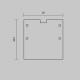 Комплект заглушек для профиля 59×59 2шт Maytoni Led Strip ALM-5959-EC 642058